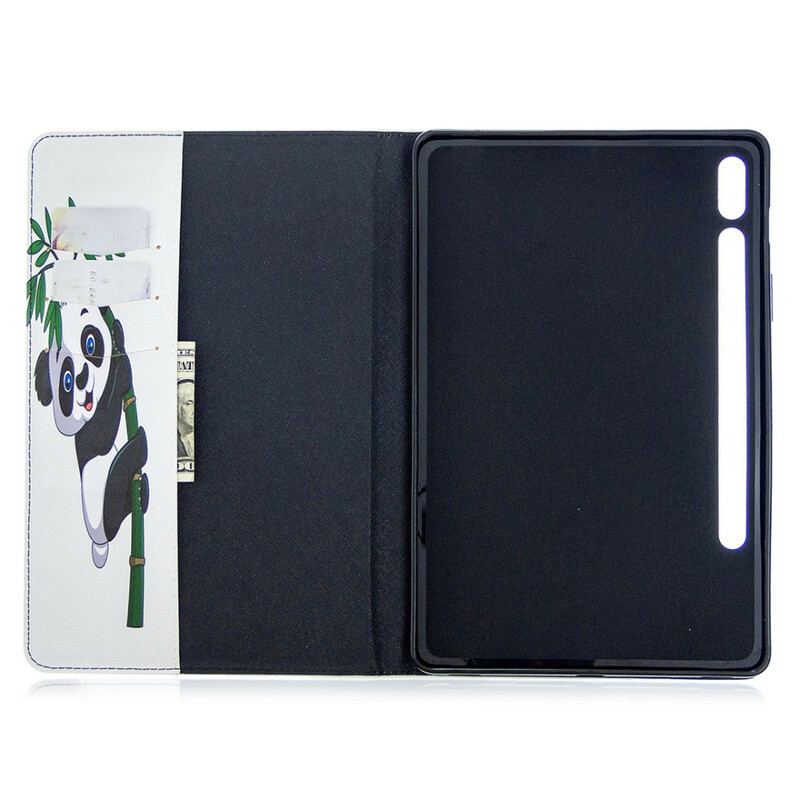 Capa Proteção Para Samsung Galaxy Tab S8 / Tab S7 Padrão De Impressão De Panda