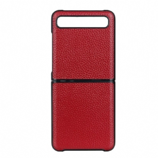 Capa Para Samsung Galaxy Z Flip De Couro Couro Sintético De Lichia