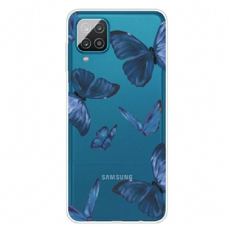 Capa De Celular Para Samsung Galaxy M12 / A12 Borboletas Selvagens