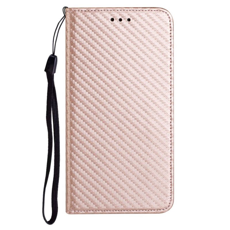 Capa De Celular Para Samsung Galaxy M12 / A12 De Cordão Flip Correia De Fibra De Carbono