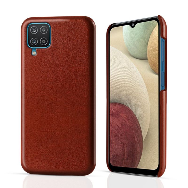 Capa De Celular Para Samsung Galaxy M12 / A12 Efeito Couro Ksq