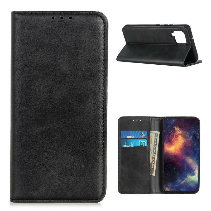 Capa De Celular Para Samsung Galaxy M12 / A12 Flip Couro Rachado