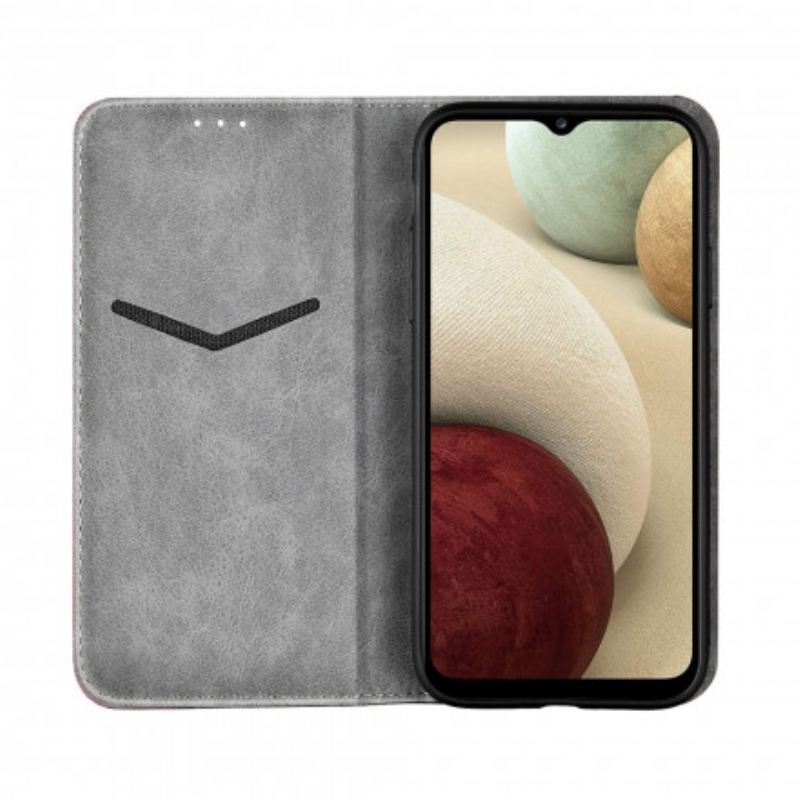 Capa De Celular Para Samsung Galaxy M12 / A12 Flip Efeito De Couro De Dois Tons