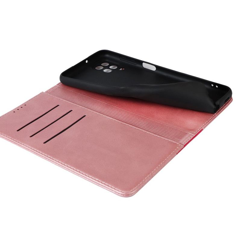 Capa De Celular Para Samsung Galaxy M12 / A12 Flip Estilo De Couro De Dois Tons