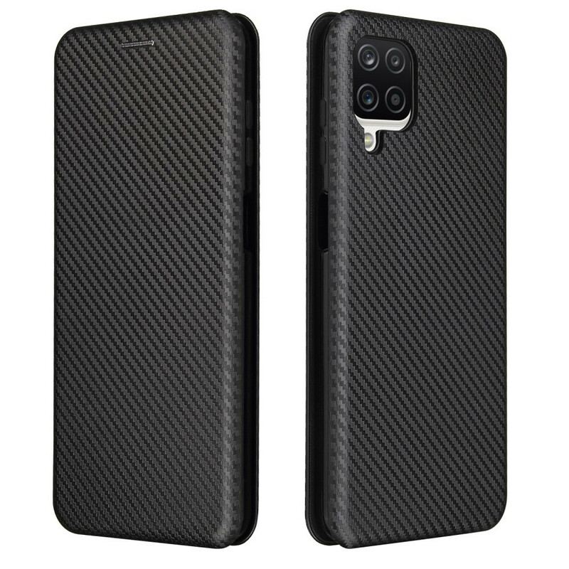 Capa De Celular Para Samsung Galaxy M12 / A12 Flip /fibra De Carbono