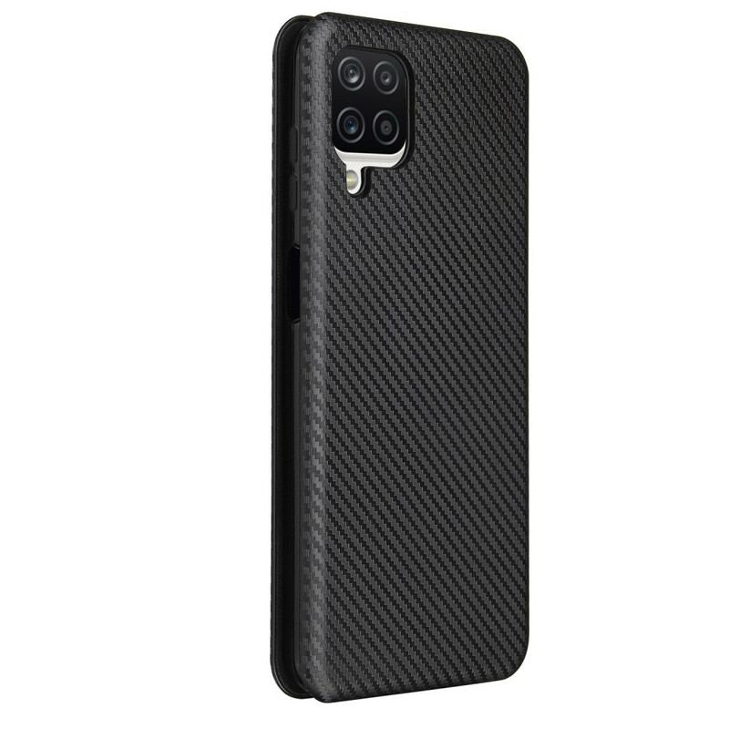 Capa De Celular Para Samsung Galaxy M12 / A12 Flip /fibra De Carbono