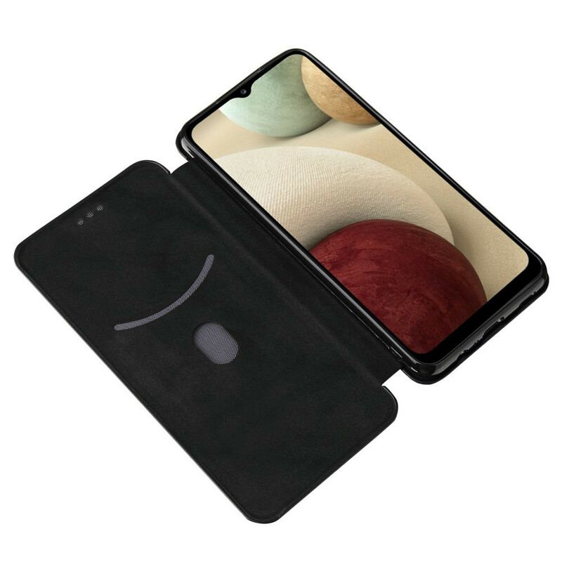 Capa De Celular Para Samsung Galaxy M12 / A12 Flip /fibra De Carbono