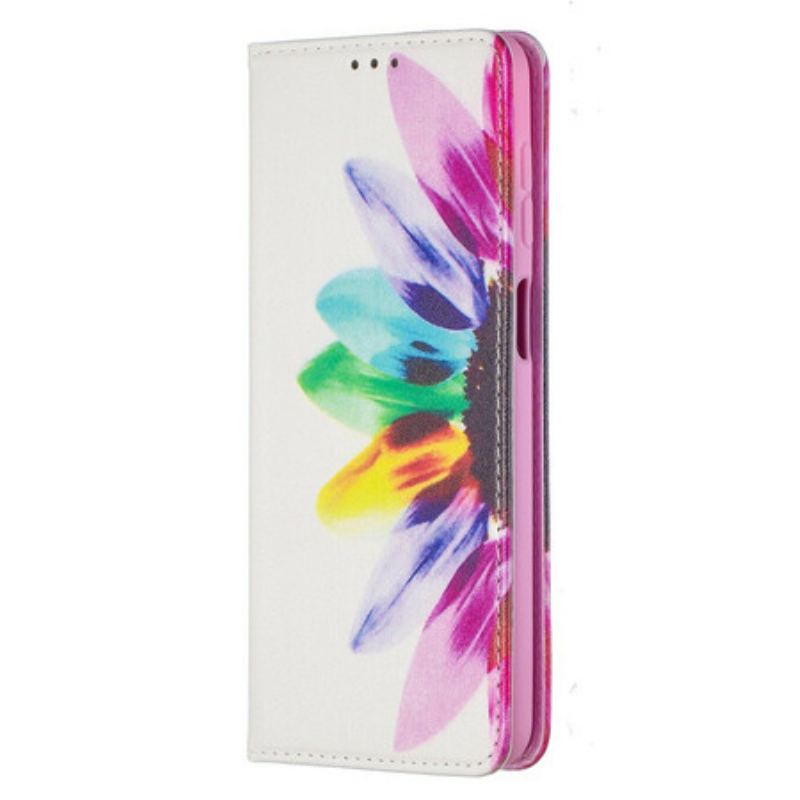 Capa De Celular Para Samsung Galaxy M12 / A12 Flip Flor Aquarela