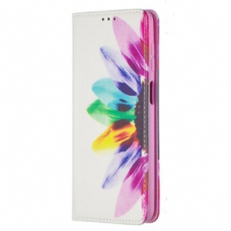 Capa De Celular Para Samsung Galaxy M12 / A12 Flip Flor Aquarela