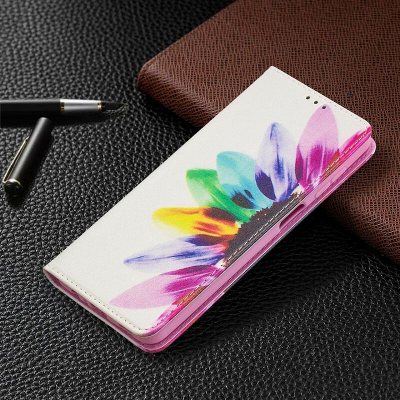 Capa De Celular Para Samsung Galaxy M12 / A12 Flip Flor Aquarela