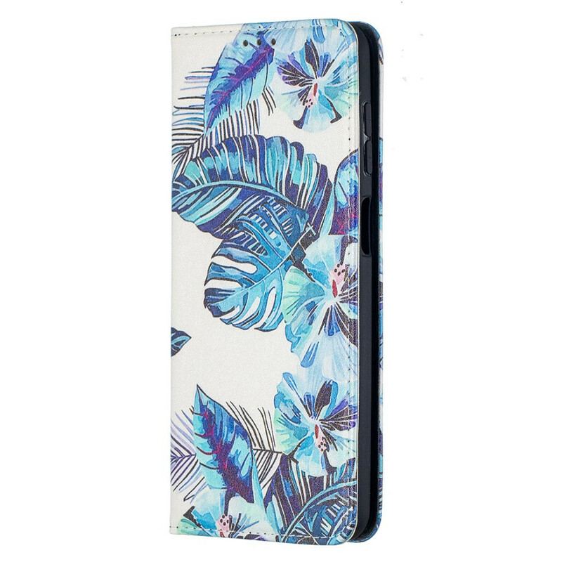 Capa De Celular Para Samsung Galaxy M12 / A12 Flip Folhas