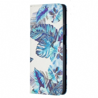 Capa De Celular Para Samsung Galaxy M12 / A12 Flip Folhas