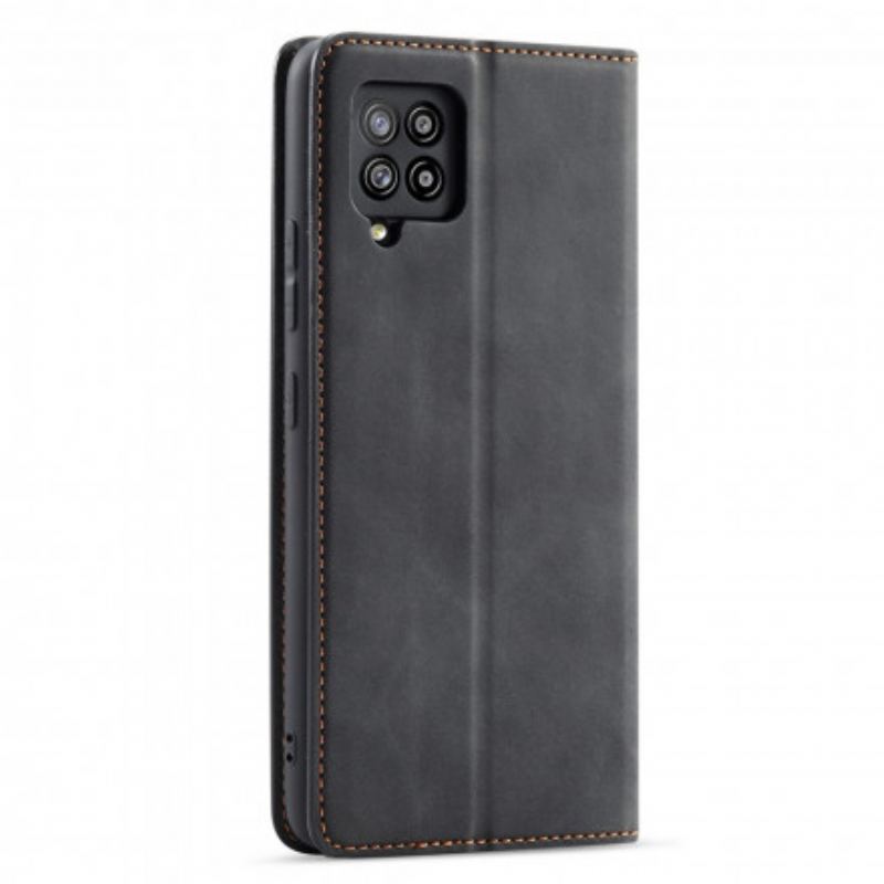 Capa De Celular Para Samsung Galaxy M12 / A12 Flip Forwenw Efeito Couro