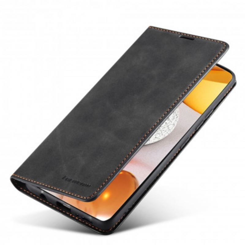 Capa De Celular Para Samsung Galaxy M12 / A12 Flip Forwenw Efeito Couro