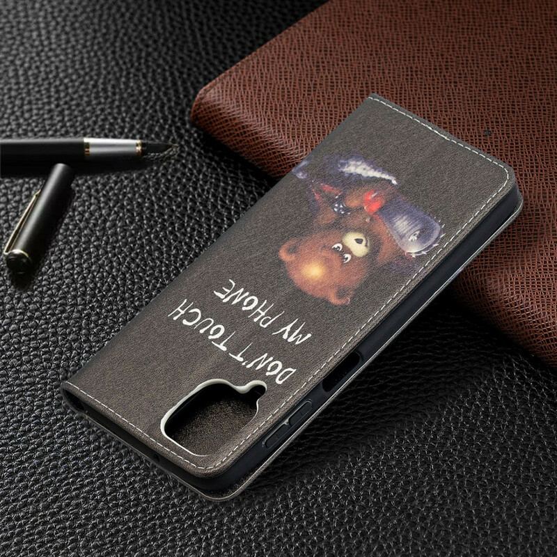 Capa De Celular Para Samsung Galaxy M12 / A12 Flip Urso Perigoso