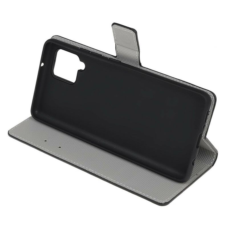 Capa De Couro Para Samsung Galaxy M12 / A12 Par De Corujas