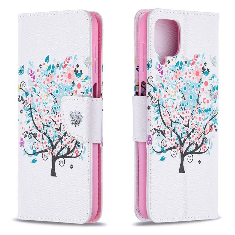 Capa Flip Para Samsung Galaxy M12 / A12 Árvore Florida