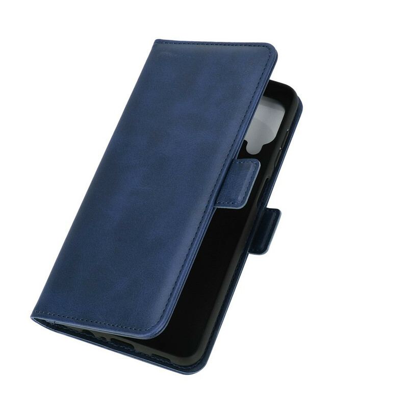 Capa Flip Para Samsung Galaxy M12 / A12 De Couro Aba Dupla