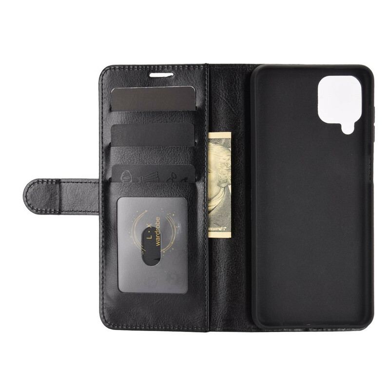 Capa Flip Para Samsung Galaxy M12 / A12 Couro Ultra Sintético