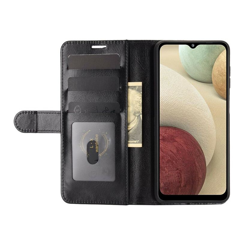 Capa Flip Para Samsung Galaxy M12 / A12 Couro Ultra Sintético