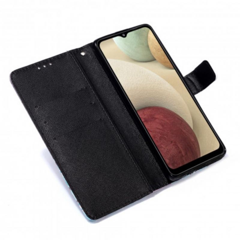 Capa Flip Para Samsung Galaxy M12 / A12 Crânio