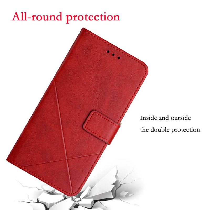 Capa Flip Para Samsung Galaxy M12 / A12 Estilo X Design Geo Couro