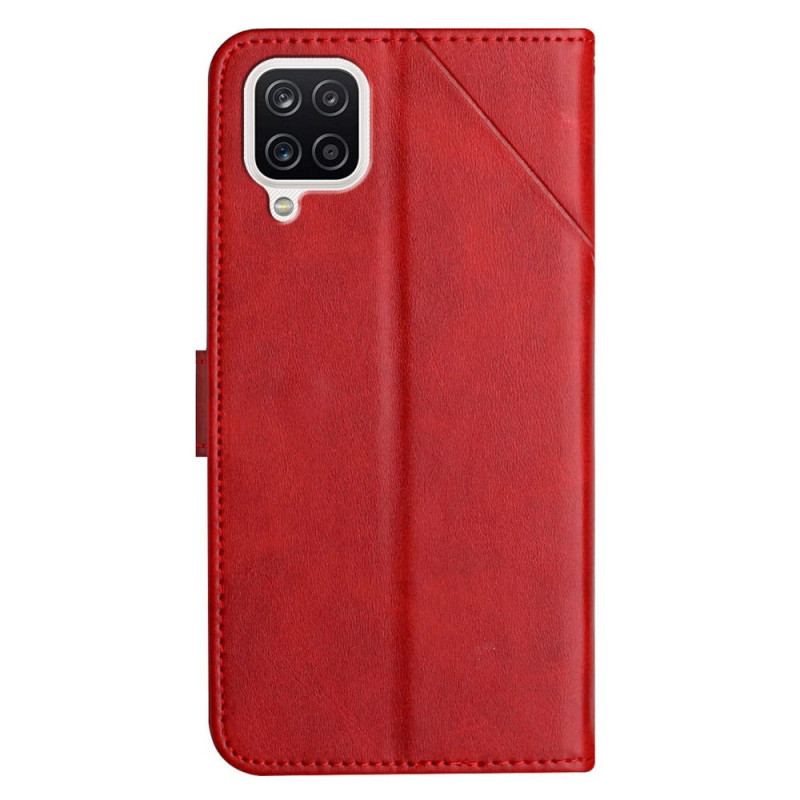 Capa Flip Para Samsung Galaxy M12 / A12 Estilo X Design Geo Couro