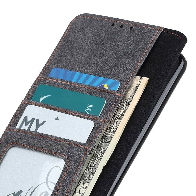 Capa Flip Para Samsung Galaxy M12 / A12 Khazneh Retrô Split Couro Sintético