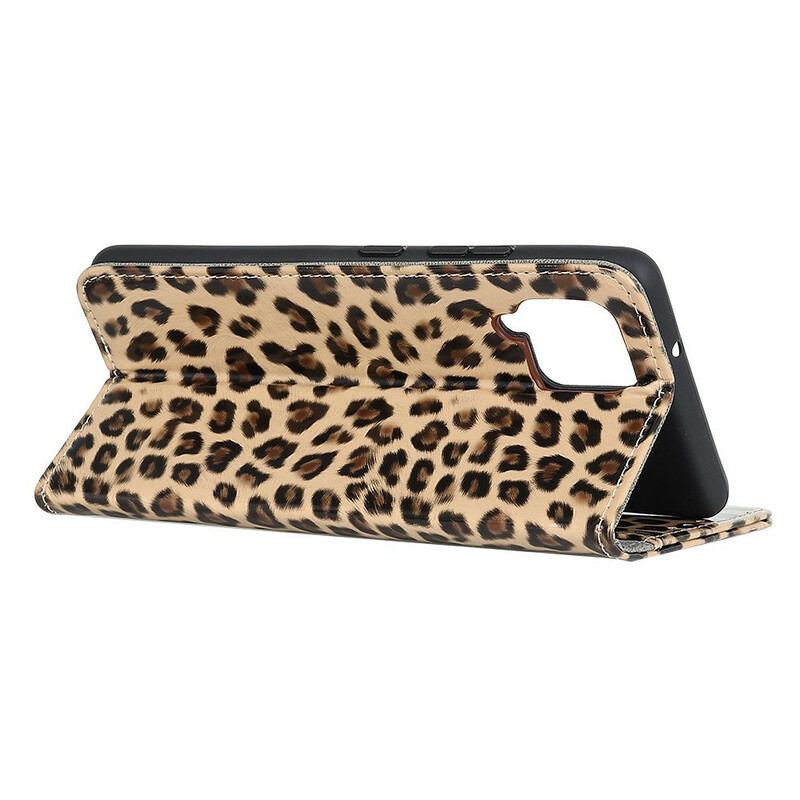 Capa Flip Para Samsung Galaxy M12 / A12 Leopardo Simples