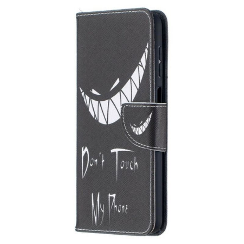 Capa Flip Para Samsung Galaxy M12 / A12 Telefone Do Diabo