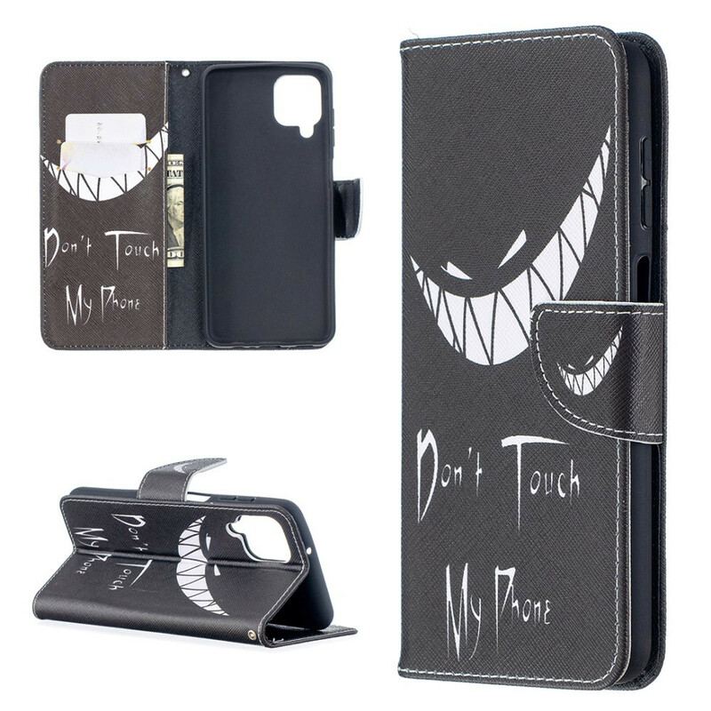 Capa Flip Para Samsung Galaxy M12 / A12 Telefone Do Diabo