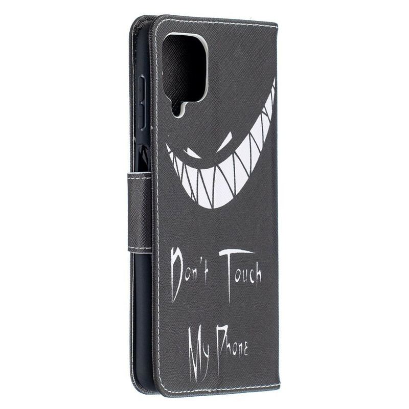 Capa Flip Para Samsung Galaxy M12 / A12 Telefone Do Diabo