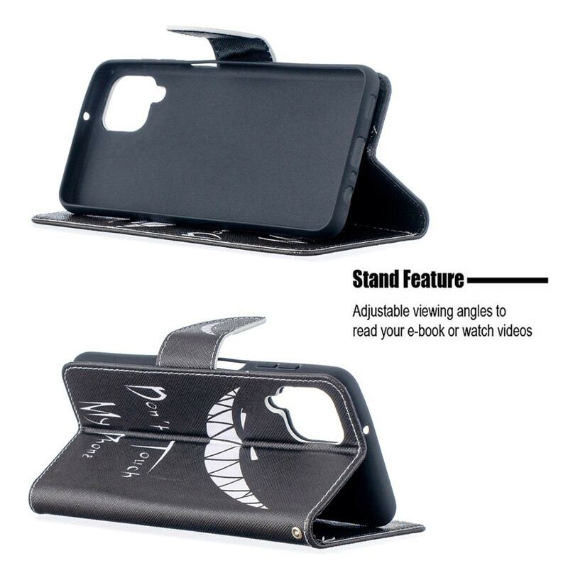 Capa Flip Para Samsung Galaxy M12 / A12 Telefone Do Diabo