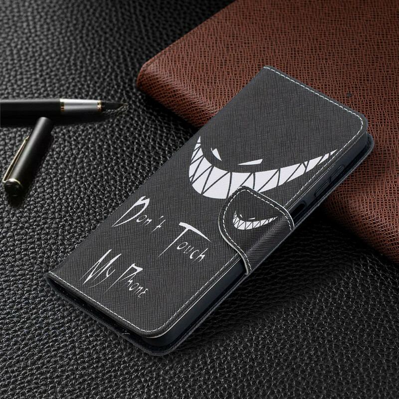 Capa Flip Para Samsung Galaxy M12 / A12 Telefone Do Diabo