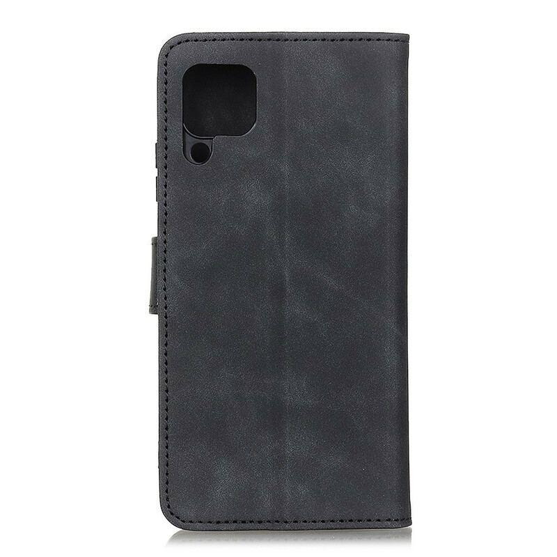 Capa Folio Para Samsung Galaxy M12 / A12 Efeito Couro Vintage Khazneh