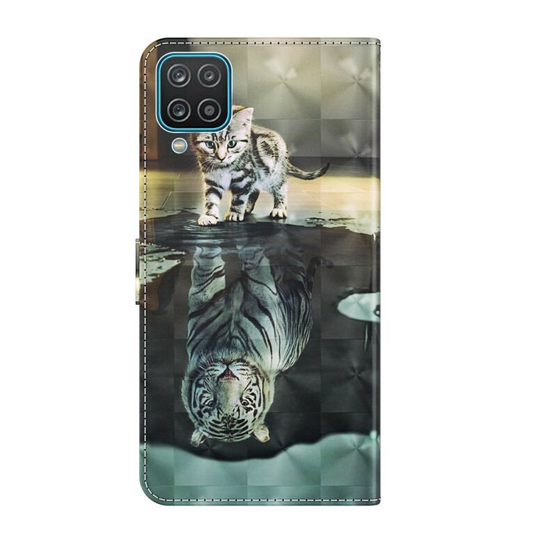 Capa Folio Para Samsung Galaxy M12 / A12 Ernesto O Tigre