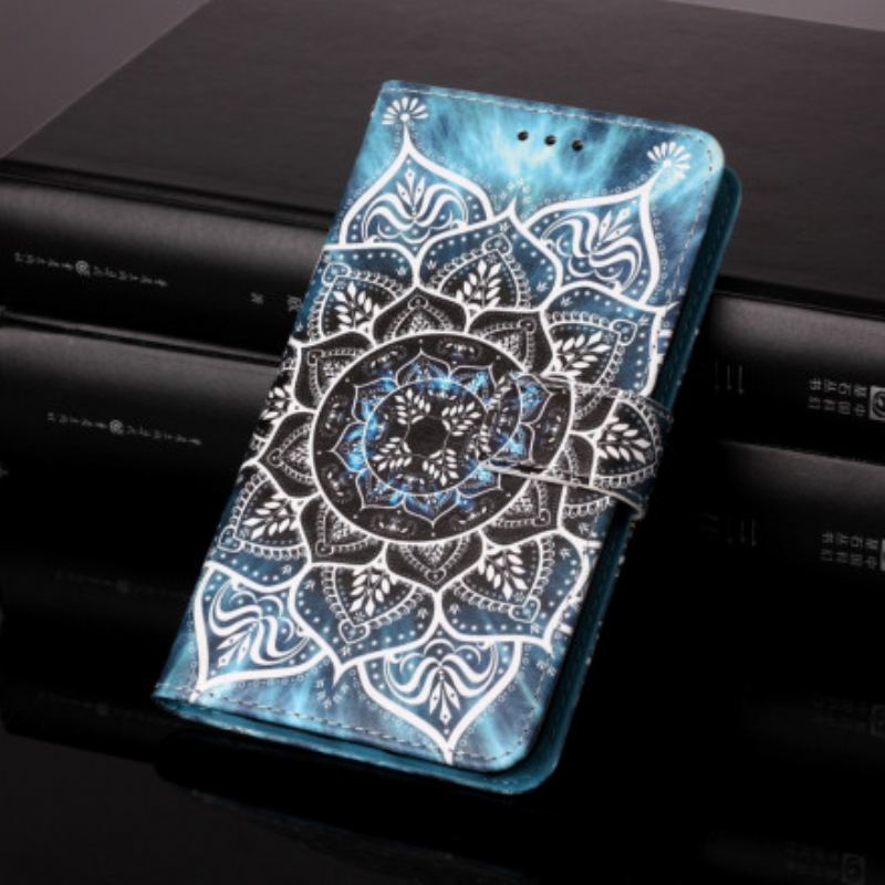 Capa Folio Para Samsung Galaxy M12 / A12 Mandala No Céu