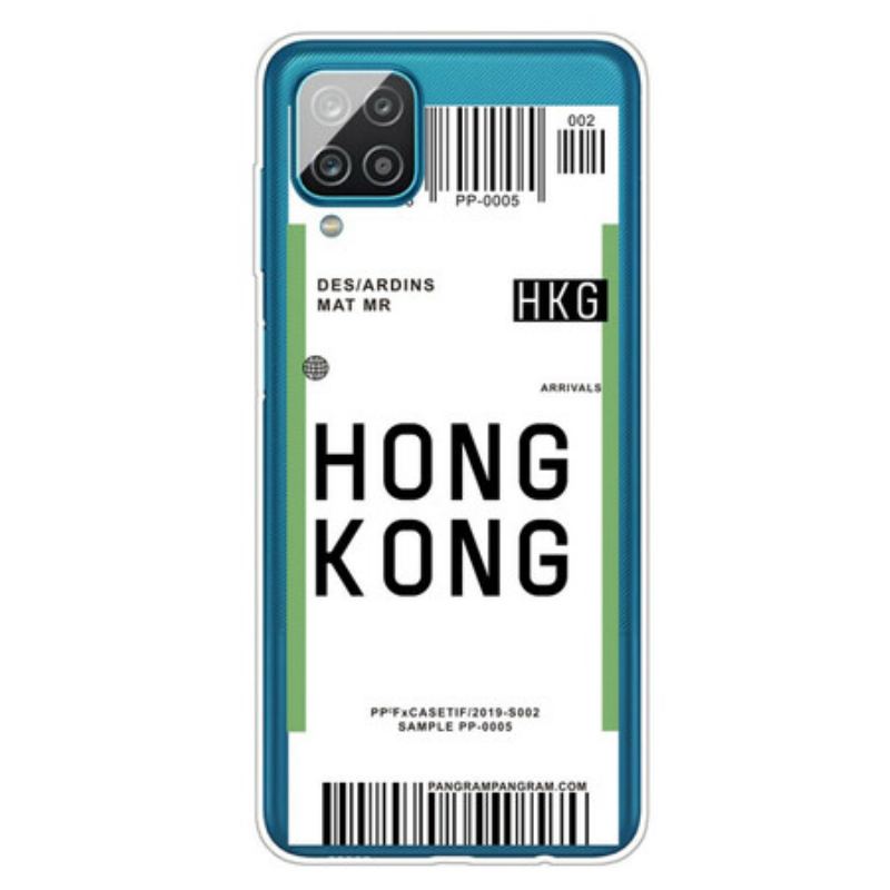 Capa Para Samsung Galaxy M12 / A12 Cartão De Embarque Para Hong Kong