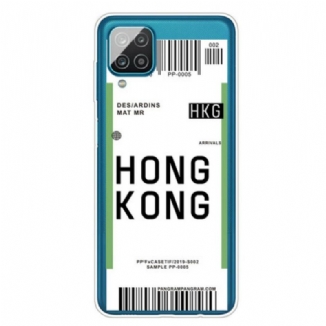 Capa Para Samsung Galaxy M12 / A12 Cartão De Embarque Para Hong Kong