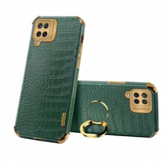 Capa Para Samsung Galaxy M12 / A12 Couro Falso Com Suporte De Anel