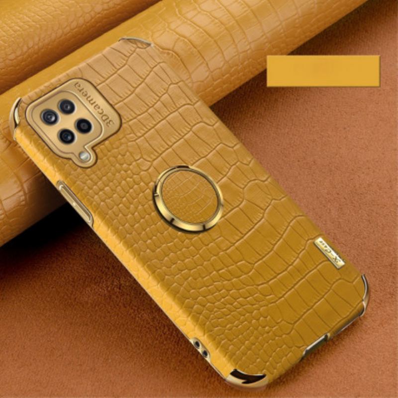 Capa Para Samsung Galaxy M12 / A12 Couro Falso Com Suporte De Anel