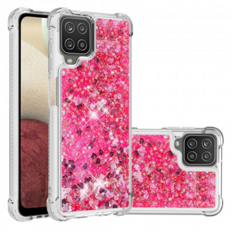 Capa Para Samsung Galaxy M12 / A12 Desejo Lantejoulas