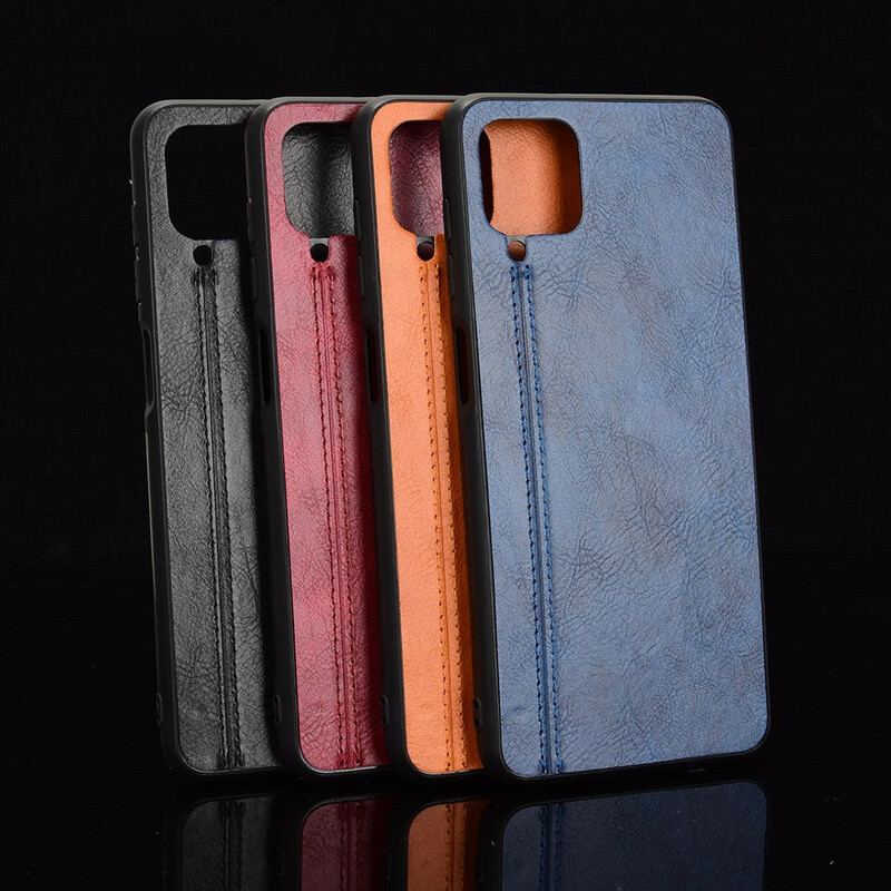 Capa Para Samsung Galaxy M12 / A12 Efeito Couro Couture