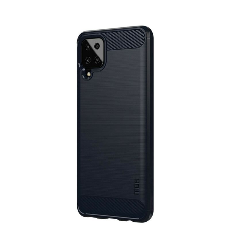 Capa Para Samsung Galaxy M12 / A12 Fibra De Carbono Escovada Mofi