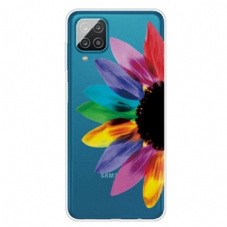 Capa Para Samsung Galaxy M12 / A12 Flor Colorida