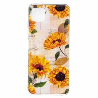 Capa Para Samsung Galaxy M12 / A12 Flores Fluorescentes