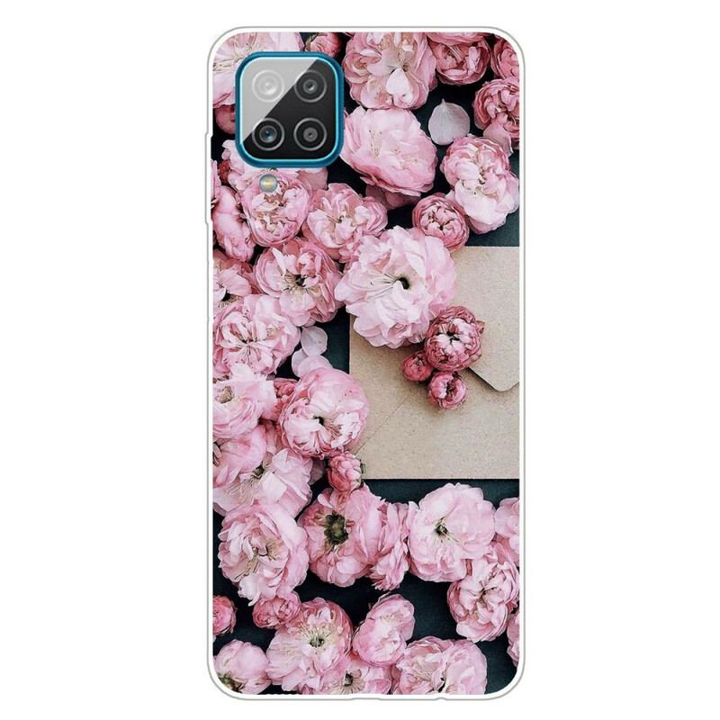 Capa Para Samsung Galaxy M12 / A12 Flores Intensas