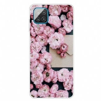 Capa Para Samsung Galaxy M12 / A12 Flores Intensas