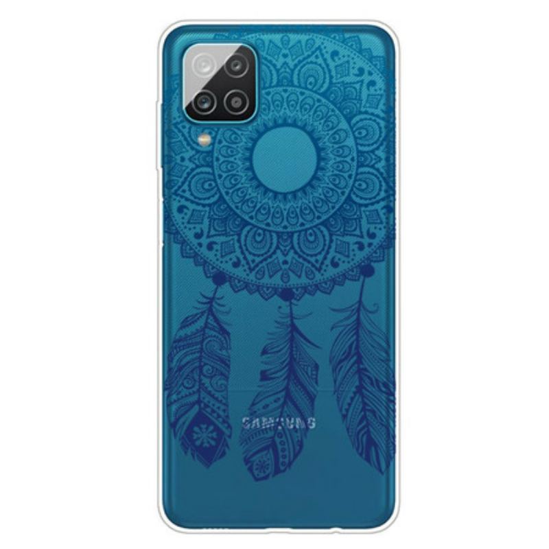 Capa Para Samsung Galaxy M12 / A12 Mandala De Flor Única