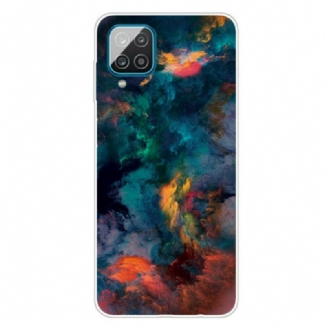 Capa Para Samsung Galaxy M12 / A12 Nuvens Coloridas